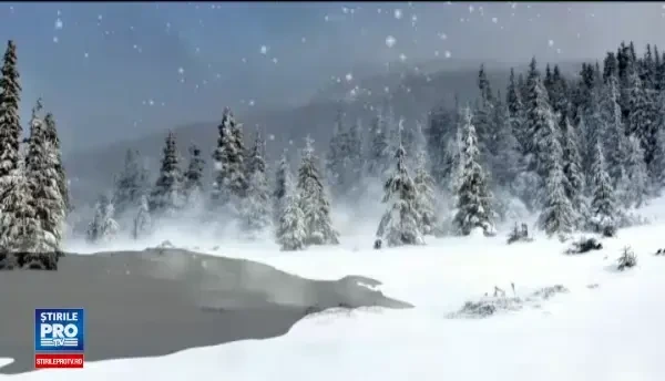 Cod portocaliu de viscol in sapte judete din estul si sud-estul tarii, cod galben in Bucuresti si 11 judete