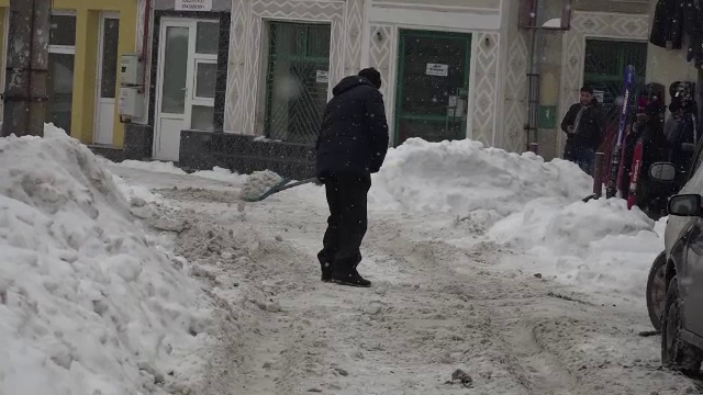 zapada in Baia Mare