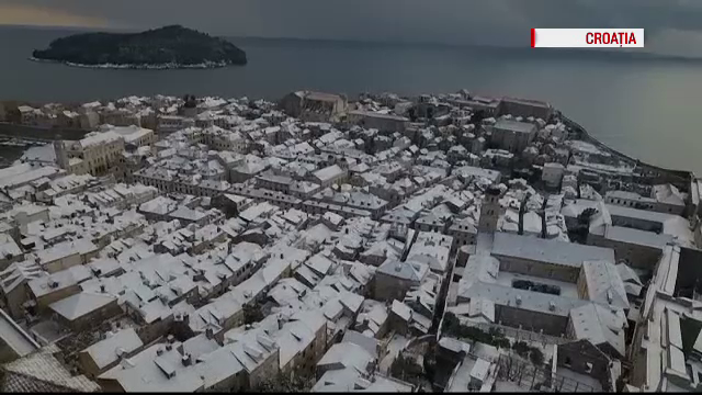 Iarna face probleme in Europa. Peisaje stranii in statiunile estivale din Grecia, Croatia sau Bulgaria, acoperite de zapada