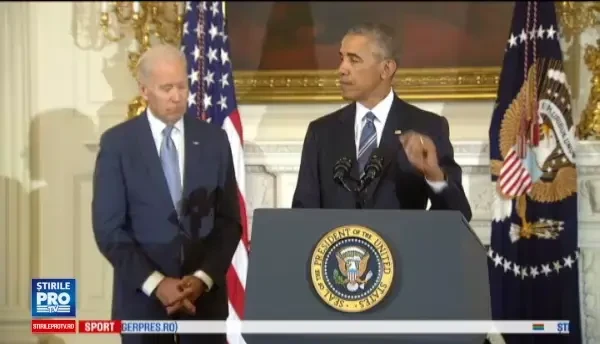 Biden decorat de Obama cu Medalia Libertatii, cea mai inalta distinctie civila din SUA. Vicepresedintele a inceput sa planga