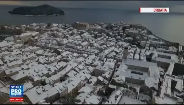 Iarna face probleme in Europa. Peisaje stranii in statiunile estivale din Grecia, Croatia sau Bulgaria, acoperite de zapada