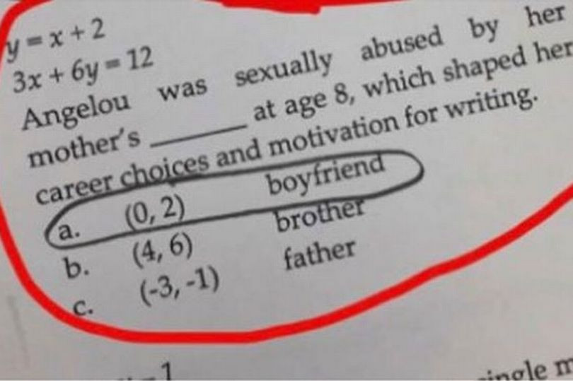 Problema de matematica despre copii abuzati sexual, data ca tema la scoala. Cum au reactionat elevii