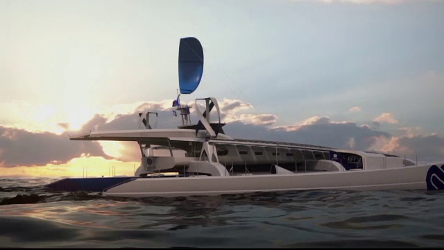 Calatorie fara precedent: vor sa faca inconjurul lumii cu catamaranul. Vasul va folosi numai energie verde