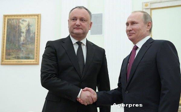 Igor Dodon s-a intalnit cu Vladimir Putin la Moscova. Vrea sa anuleze Acordul de Asociere al R. Moldova cu UE. VIDEO