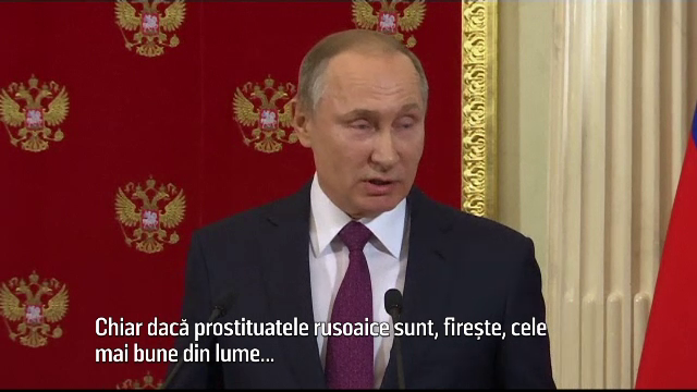 Putin, dupa scandalul filmarilor compromitatoare cu Trump: "Ma indoiesc, insa prostituatele noastre sunt cele mai bune"