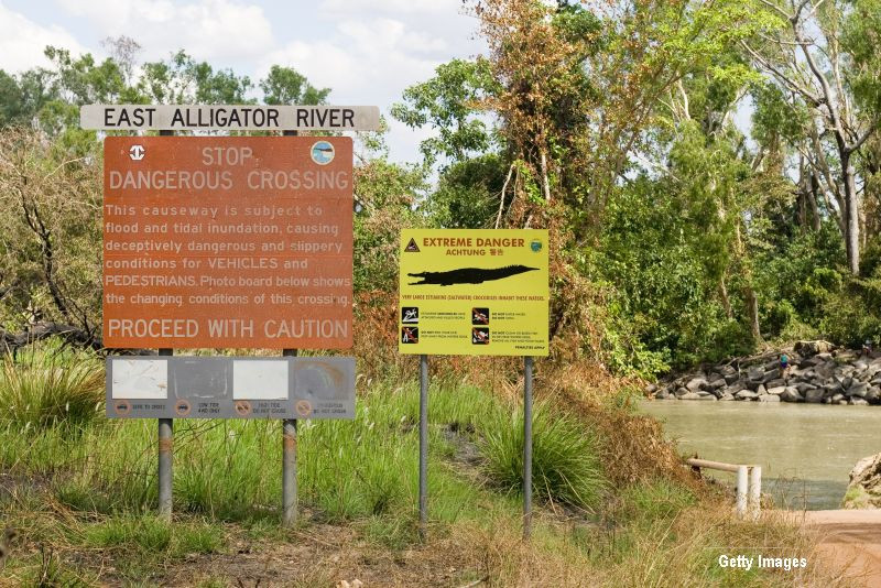 Australian, ucis de un crocodil de 3,3 metri lungime. Reptila fost ucisa la fata locului de catre polististi