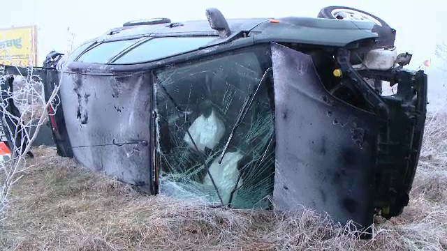 Un tanar a izbit in plin un alt automobil intr-o curba langa Timisoara si a murit la scurt timp. Ce ar fi provocat accidentul