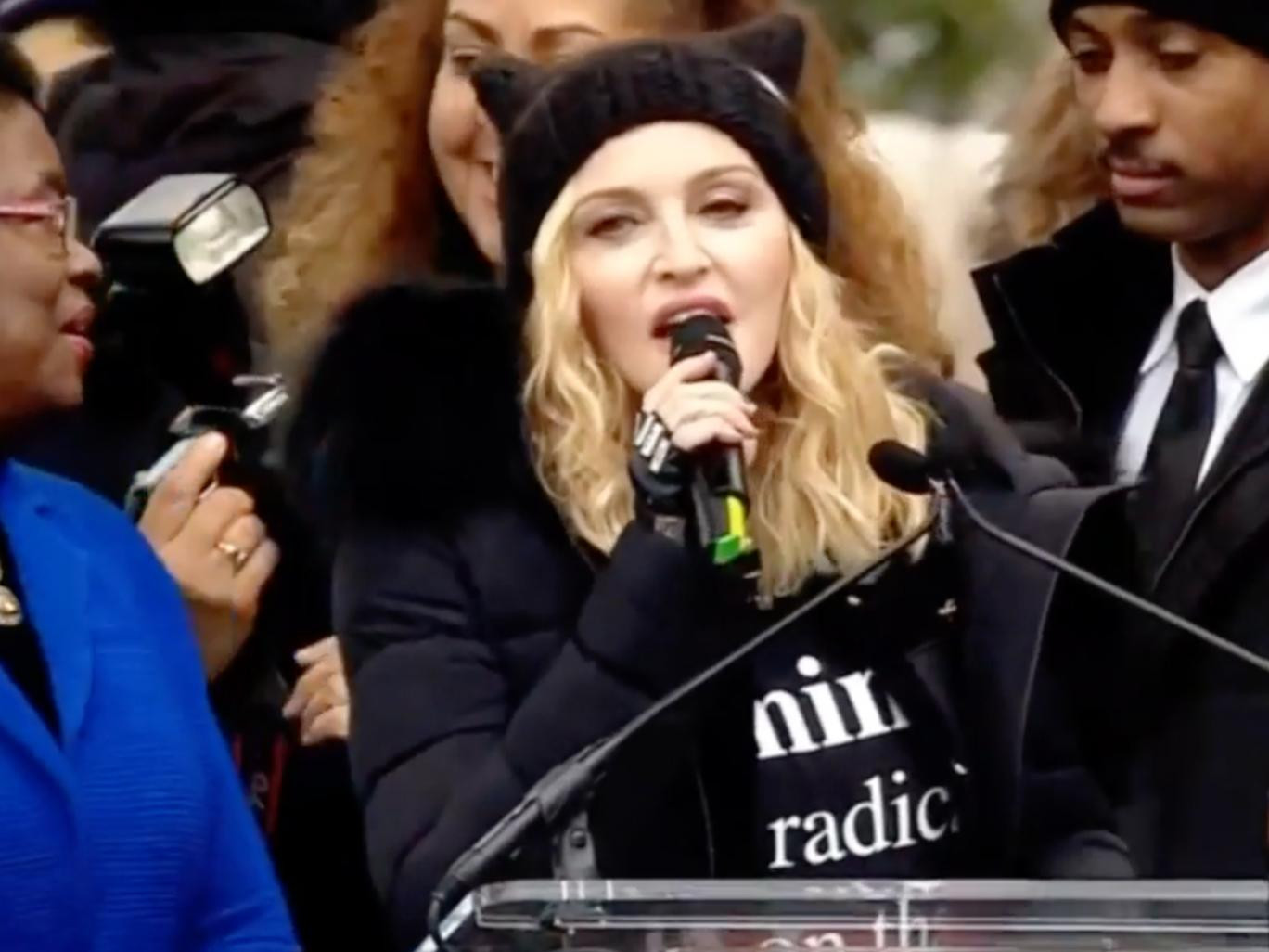 Discurs controversat al Madonnei, la Marsul Femeilor: "M-am gandit mult sa arunc in aer Casa Alba"