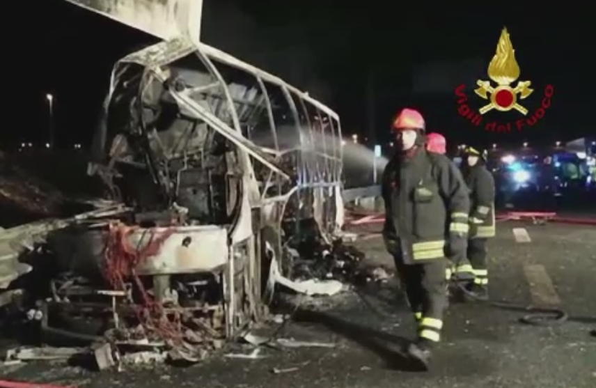 Doliu national in Ungaria, dupa ce 16 oameni au murit in accidentul de autocar din Italia. Ce a povestit un martor