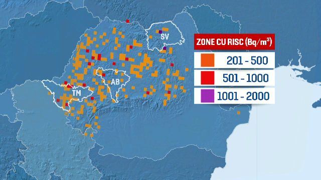 Pericol de contaminare cu radon in mai multe judete. Cercetatorii ar fi descoperit chiar si valori duble fata de media UE