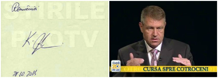 Ce spunea Klaus Iohannis despre gratiere in 2014, la Pro TV, inainte sa fie presedinte al Romaniei. Promisiunea scrisa de el