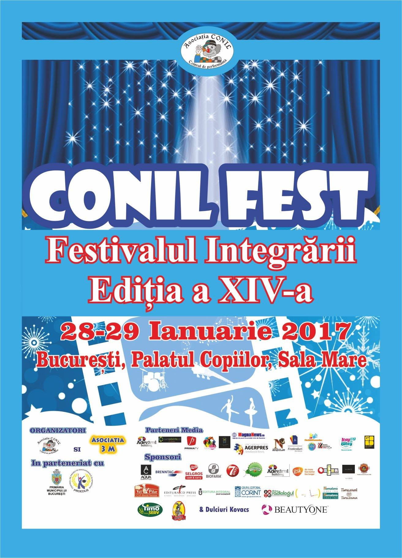 Mii de copii cu nevoi speciale participa la Festivalul Integrarii, intr-un maraton artistic. Intrarea este libera