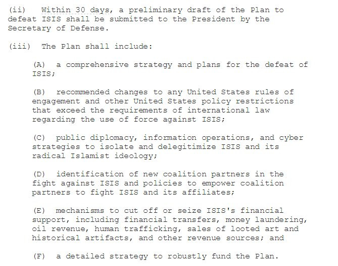 Trump plan infrangere ISIS