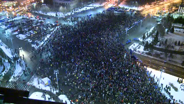 Proteste in Capitala impotriva ordonantelor de urgenta