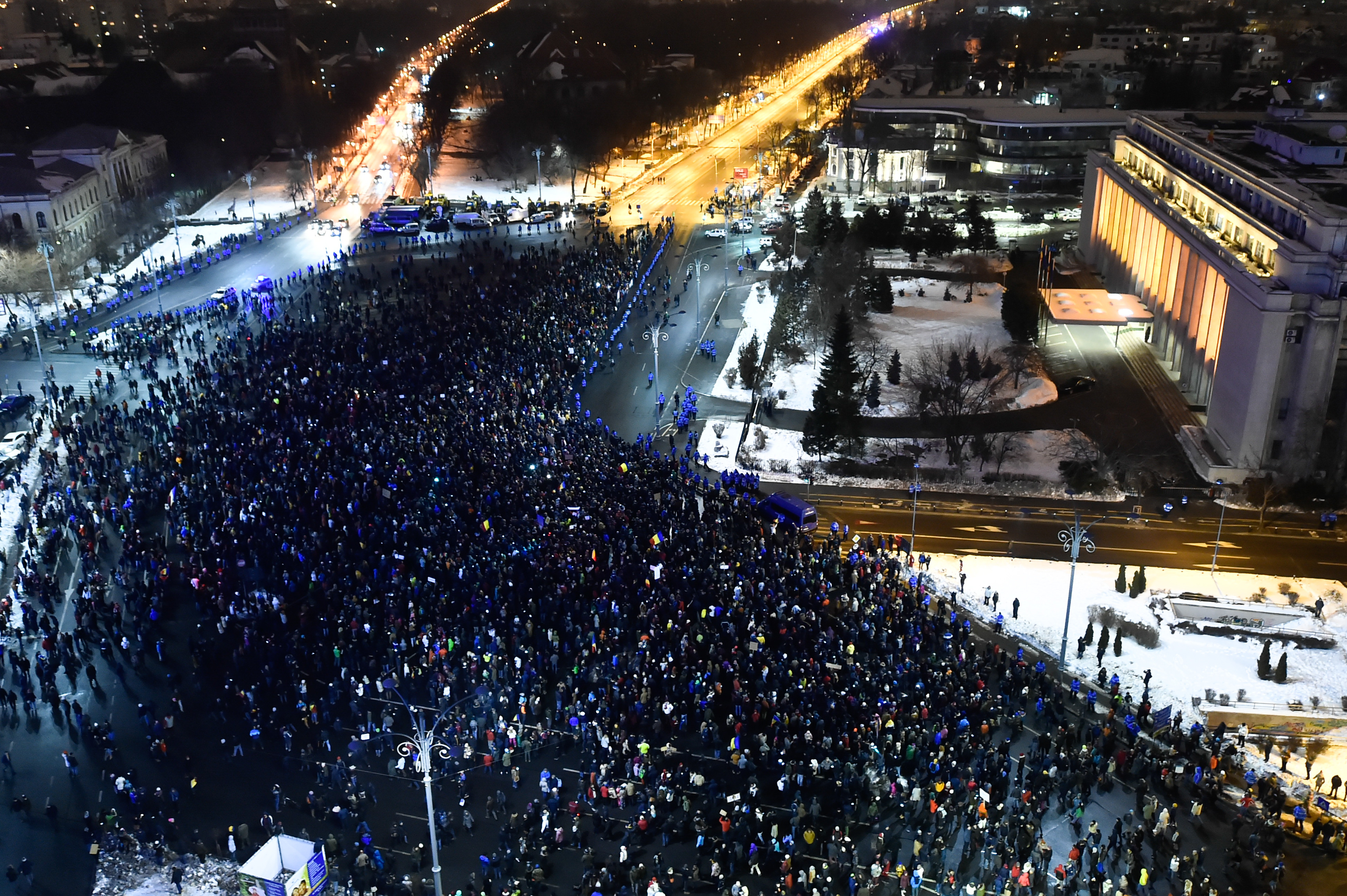 Noi proteste fata de legile amnistiei si gratierii: "Nu vrem demisia Guvernului, vrem sa isi respecte promisiunile"