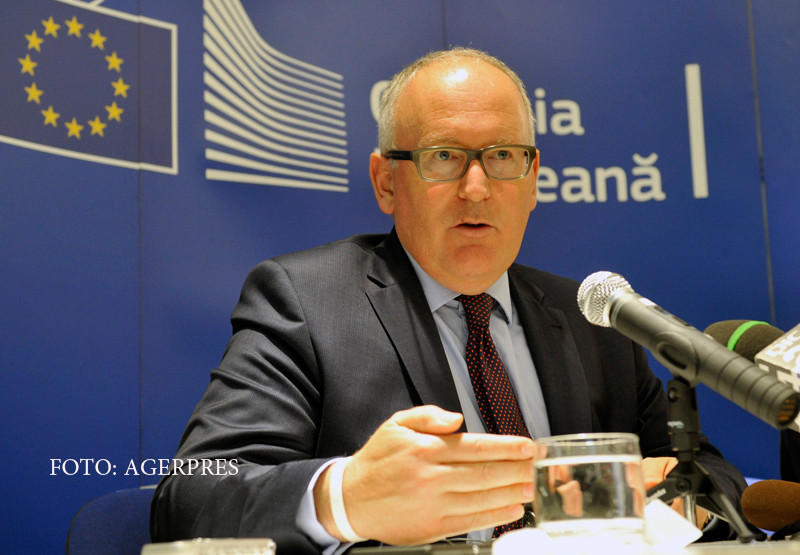 Mesaje dure de la Frans Timmermans pentru parlamentarii români: "Nu mai faceți legi pentru voi”