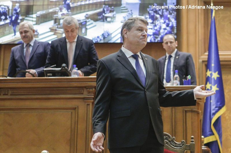 Klaus Iohannis vrea sa tina un discurs in Parlament, pe 9 mai. Scrisoarea presedintelui pentru Dragnea si Tariceanu