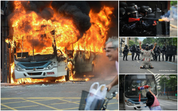 Haos si anarhie in Brazilia. Infractorii si criminalii fac prapad pe strazi, dupa ce politia a intrat in greva. GALERIE FOTO
