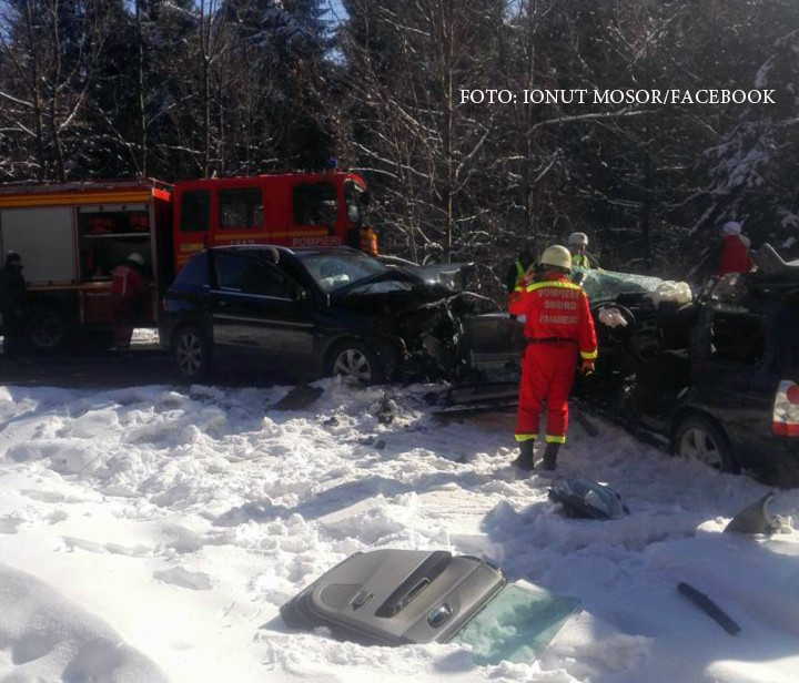 Accident grav, pe drumul spre Poiana Brasov. Un copil de 12 ani a ramas prins sub bordul masinii in urma impactului