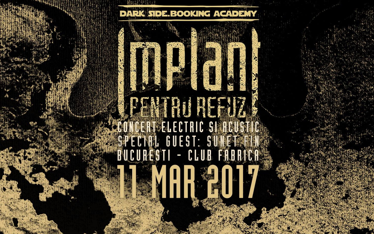 Trupa Implant pentru Refuz lanseaza albumul "Acustic" in Fabrica, pe 11 martie. Invitati speciali: Sunet Fin