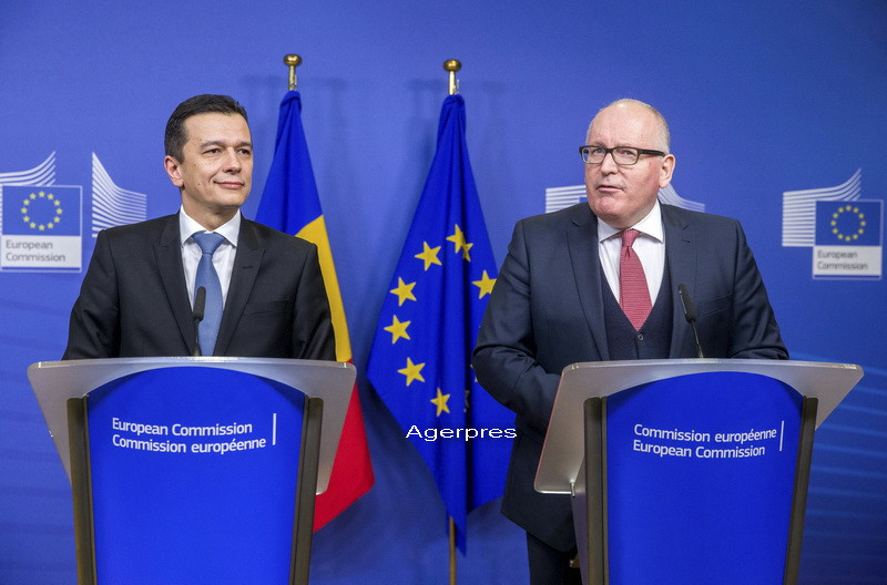 Premierul Sorin Grindeanu, la Bruxelles: Voi propune ca ministru al Justitiei o persoana apolitica, din afara coalitiei