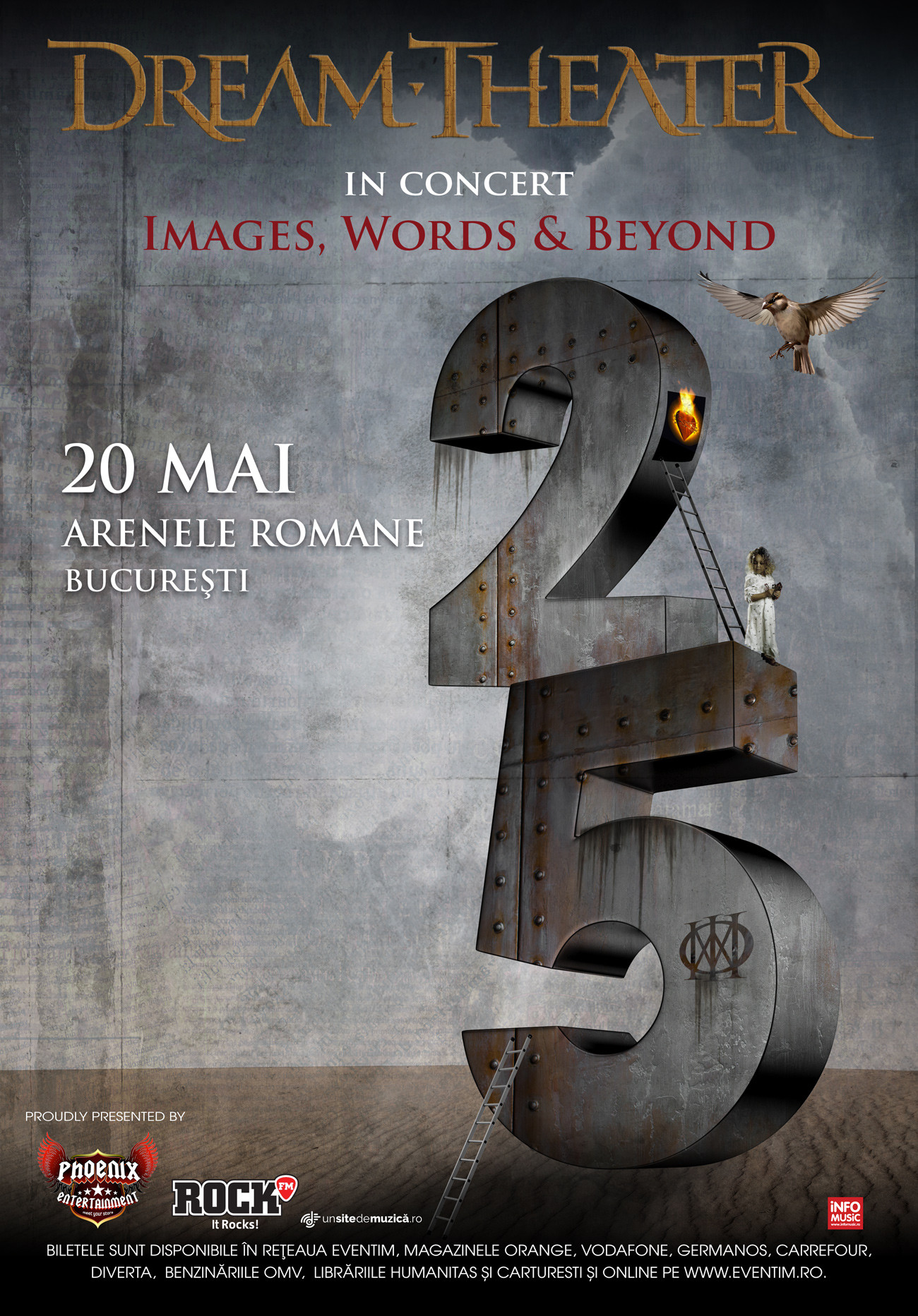 Dream Theater aniverseaza 25 de ani de la lansarea albumului "Images and Words" prin 2 concerte in Romania