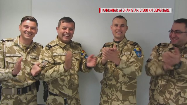 Militarii romani din Afganistan le-au transmis partenerelor lor cat de mult le iubesc, de Dragobete. Ce melodie le-au dedicat