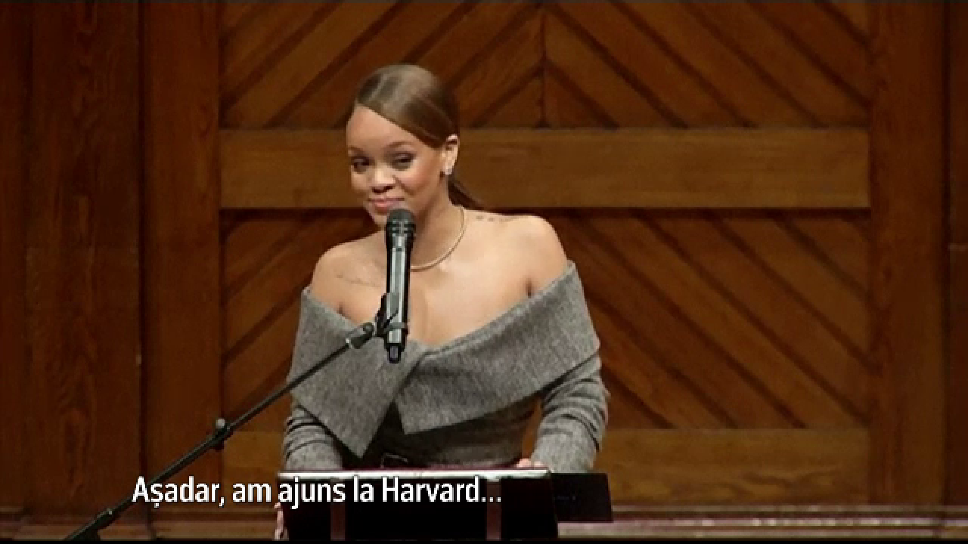 Rihanna, onorata la Harvard pentru actele de filantropie. Un copil de 7 ani a reusit sa o impresioneze profund
