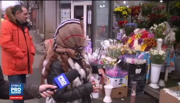 Dezamagire pentru comerciantii de flori din Bucuresti de 8 martie: Nu mai e ce-a fost. Inainte erau cozi de la prima ora