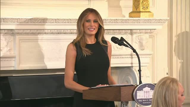Melania Trump, discurs despre importanta drepturilor femeilor, in paralel cu protestele intitulate "O zi fara femei"