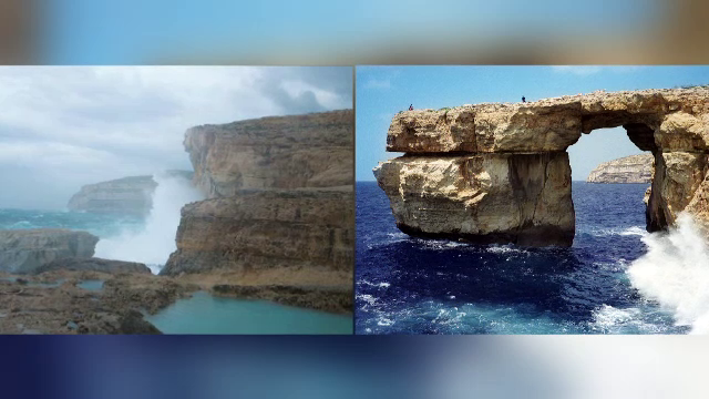Monument simbol din Malta distrus de o furtuna puternica. "Fereastra de Azur" a aparut si in "Game of Thrones"