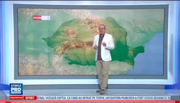 Temperaturile scad si vom avea parte de ploi pe suprafete mari in vestul si nord-vestul tarii. Prognoza pe urmatoarele zile