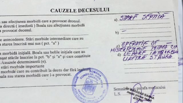 Decesul femeii de 49 de ani din Fagaras a survenit din cauza greselii chirurgului. "S-a dus la spital si a venit moarta"