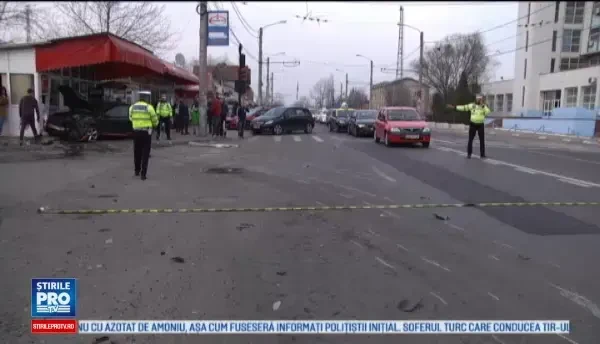 Sofer din Dambovita, la un pas sa provoace o tragedie. Un martor a explicat ce s-a intamplat: A intrat pe contrasex