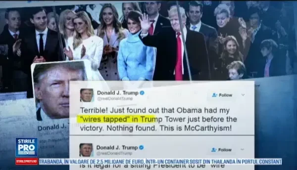 Casa Alba a retractat afirmatiile lui Trump de pe Twitter, potrivit caruia administratia Obama i-a ascultat telefoanele