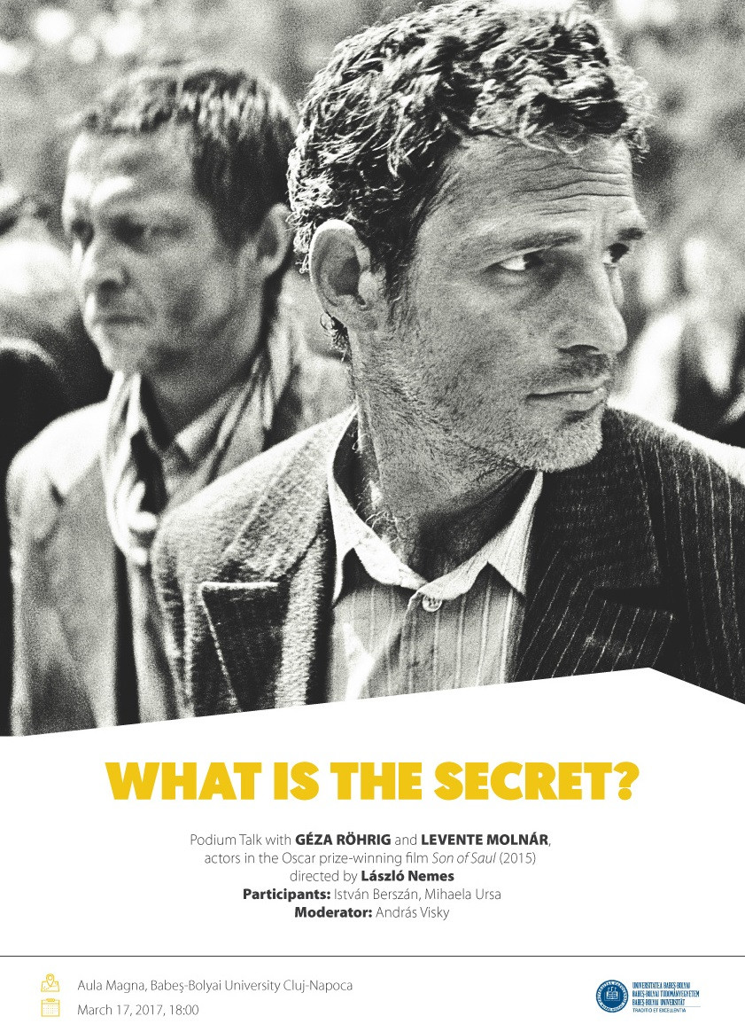 Protagonistii filmului „Fiul lui Saul”, in vizita la UBB