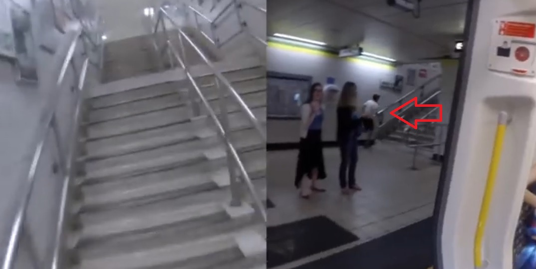 Provocarea nebuna a acestui barbat: a vrut sa vada daca este mai rapid decat metroul! A fost aplaudat de toata lumea la final