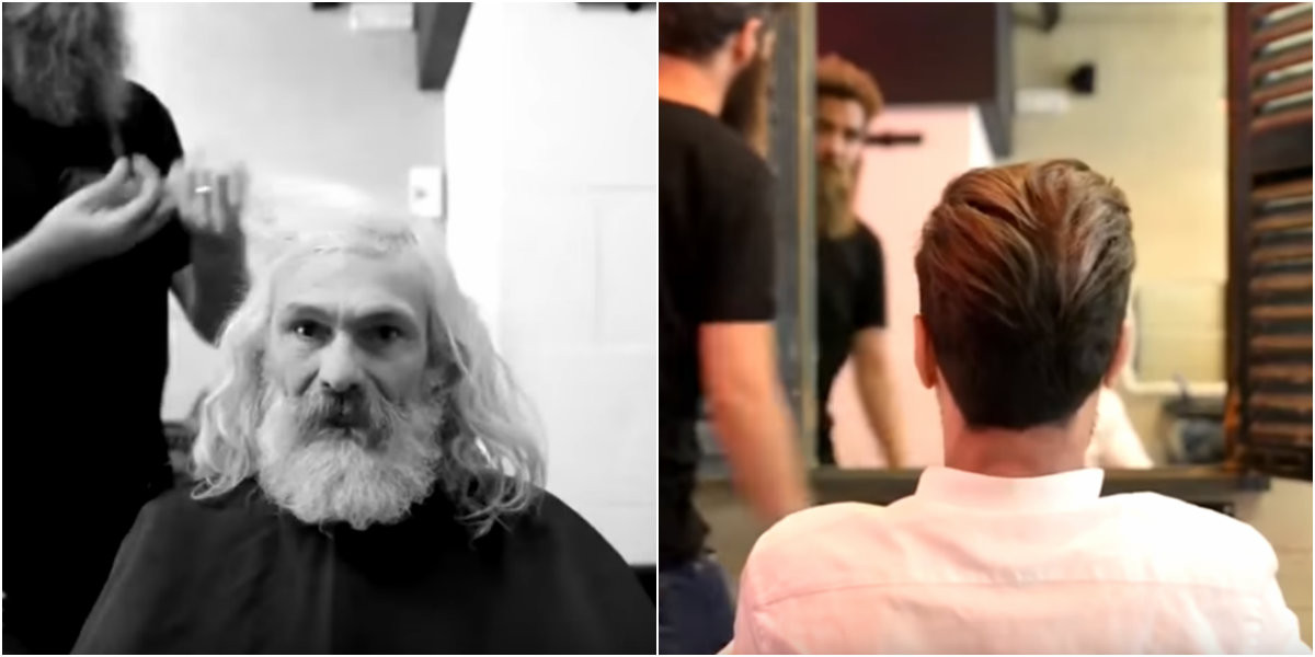 Clipul care te va determina sa renunti la prejudecati: transformarea incredibila a unui om care traieste de 25 de ani pe strazi