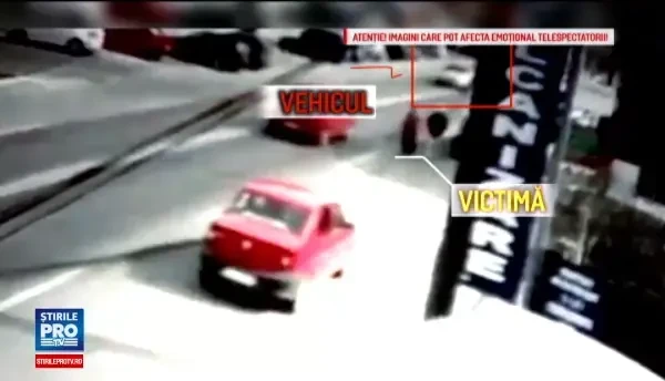 Accident provocat de un barbat care sustine ca i s-a facut rau la volan. O tanara de 27 de ani a fost lovita in plin. VIDEO