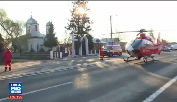 ANIMATIE GRAFICA. Doi morti si opt raniti dupa un accident pe DN 1. Un camion a intrat pe contrasens