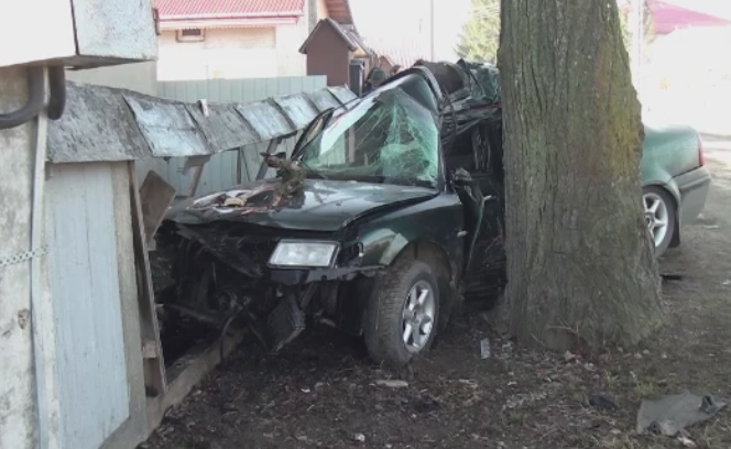 Un barbat de 30 de ani a murit dupa ce a intrat cu masina intr-un copac. Fiul sau de 7 ani se afla in autoturism