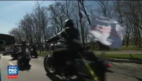 Zeci de motociclisti au participat la un mars pentru sustinerea bolnavilor de TBC. Statul mi-a dat o pensie de 8 lei