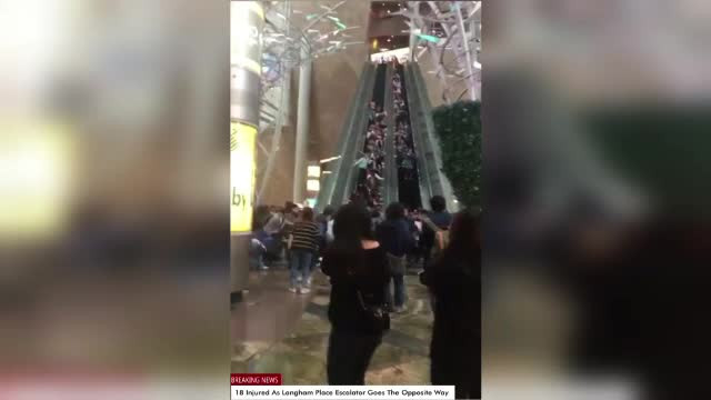 Incident bizar intr-un mall din Hong Kong. 18 raniti, dupa ce o scara rulanta si-a schimbat brusc sensul de deplasare