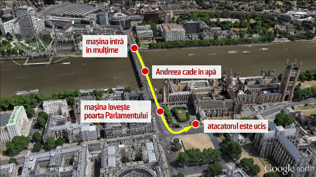 Romanca ranita in atacul de la Londra, in continuare in stare grava, dar stabila. Un boxer britanic a fost martor la incident