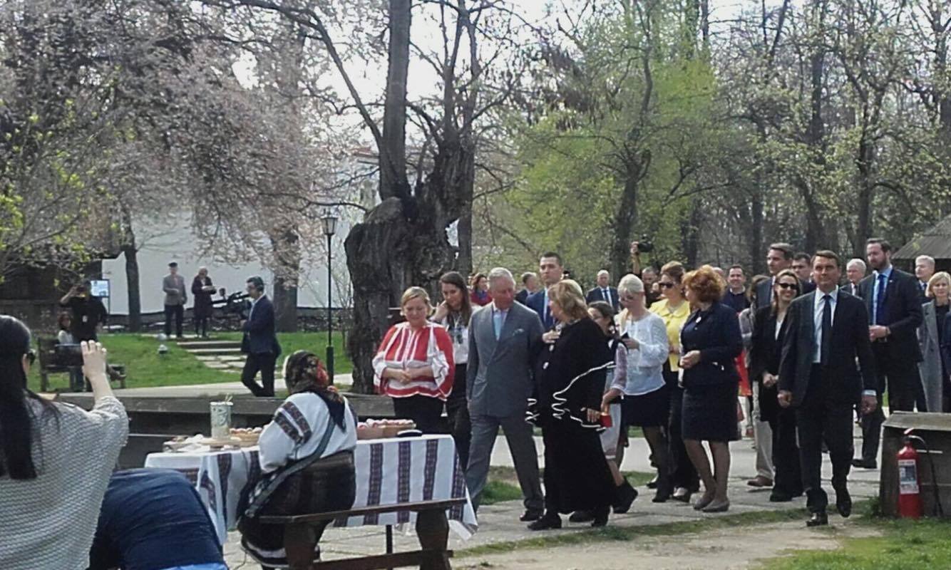 Printul Charles la Muzeul Satului