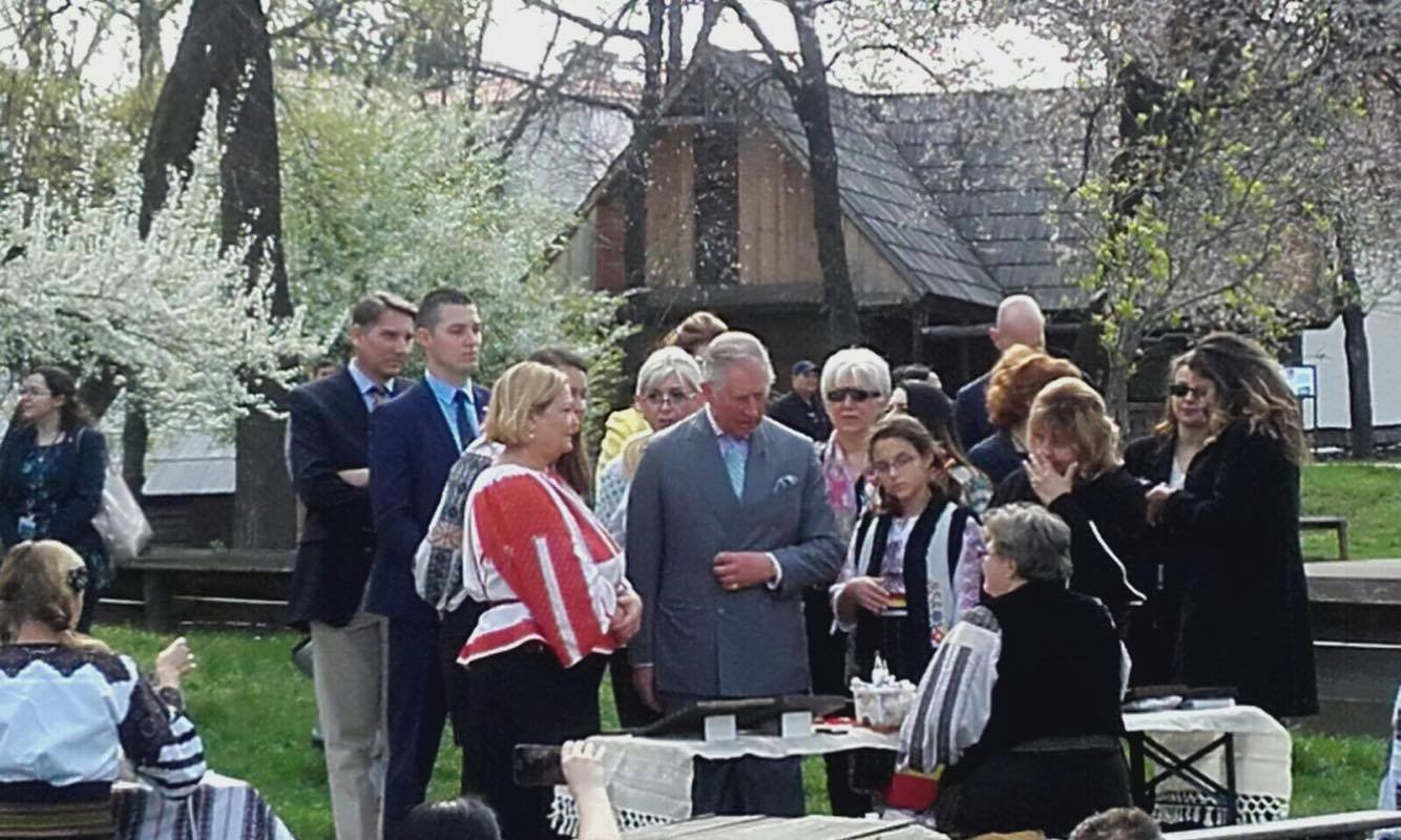 Printul Charles la Muzeul Satului