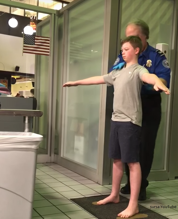 Un copil din SUA a ramas traumatizat dupa un control de securitate la aeroport. Cum a fost tratat baietelul. VIDEO
