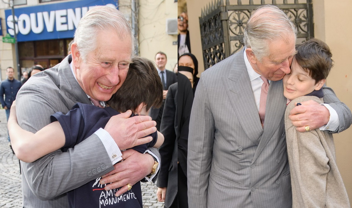 Daily Mail a confundat Bucurestiul: Printul Charles a incalcat protocolul regal si a imbratisat un copil in Budapesta