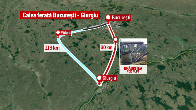 Podul de cale ferata rupt de inundatii - problema ignorata de 14 ministri. Cum se traduc in timp si bani pierderile rezultate