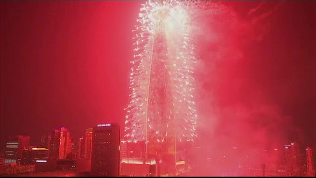 A cincea cea mai inalta cladire din lume, inaugurata in Coreea de Sud. Spectacolul fastuos pregatit pentru eveniment